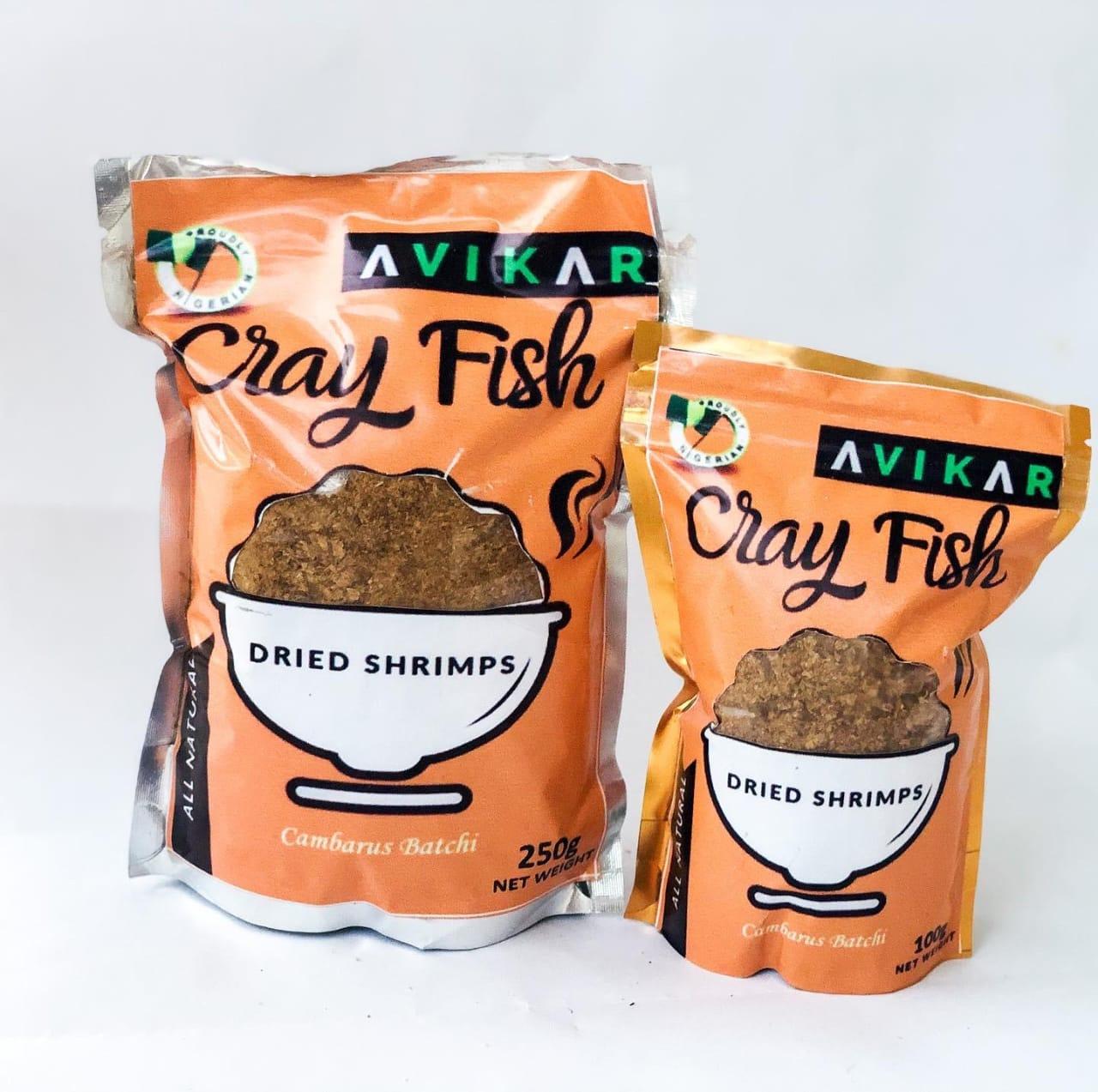 Avikar crayfish products packaged for customers and export markets